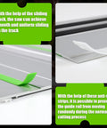 Top Shelf Track Saw Guide Rail Kit With Smooth As Butter Glide And Ultra Tough Aluminum Profile For TS55 TS75 showcasing anti-slip strips.
