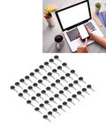 50Pcs Mini Flat Vibration Motors 3V 10x2.7mm for smartphones, shown near a laptop and smartphone on a desk