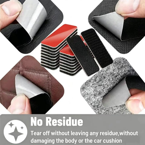 Heavy Duty Hook And Loop Strips With Adhesive Backing, 3.2x1.2 Inch Interlocking Fasteners in various uses, no residue on surfaces