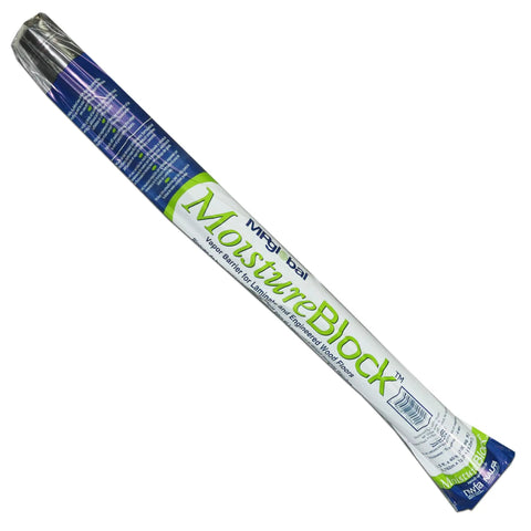 Rock Solid.006 Mil Polyethylene Moisture Vapor Barrier Roll For Laminate Engineered Hardwood Floors 100 Square Feet with self adhesive roll.