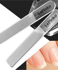 Crystal Nail Buffer Kit For Shaping Buffing And Polishing Natural Nails Fine Crystal Nail Files Set 2 Pack on black background