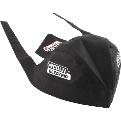 KH822 Black Flame Resistant Welding Doo Rag One Size Designed For Heat And Spatter Protection Breathable Cotton With Mesh Lining For Sweat Evaporation Cushioned Helmet Fit Worksite Ready Comfort For Daily Weld Tasks