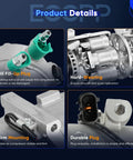 Plug And Play AC Compressor Pump For 2013 Through 2018 Hyundai Elantra Elantra GT Coupe 1.8L And 2.0L Engine with oil fill-up plug.