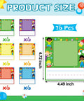 36 Piece Kids Photo Nameplates For Desks With Photo Space Up To 2.4 By 2.75 Inches Self Adhesive Labels In 6 Bright Colors