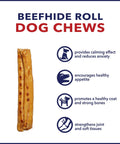 100 Percent Made In USA Beefhide 8 Inch Rolls Dog Chew Treats Chicken Flavor 15 Count Pack Perfect For Heavy Chewers All Natural Rawhide Dog Treats Doggo Approved Today, featuring benefits like calming effect and joint support.
