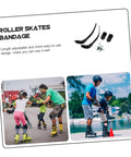 Two Pack Roller Skate Straps With Buckle And Screws For Inline Skates Durable Energy Belts Easy Install Adjustable Fit