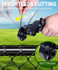 Heavy Duty Metal Zip Tie Gun Kit With 100 UV Resistant 11.8 Inch Stainless Steel Cable Ties used on chain link fence