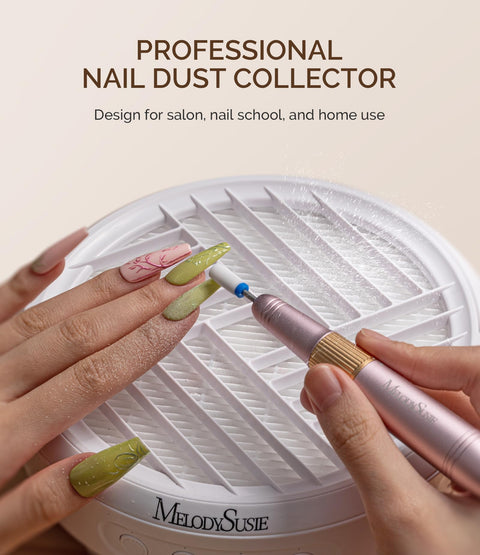 Hands using Pro Grade Nail Dust Collector Filter Replacement 2 Pack For HPro SproR Nail Dust Collector Vacuum Filters Reusable