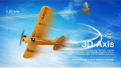 A160 RC Aircraft Glider With Brushless Motor, 6 Axis Gyro, performing 3D stunt maneuver in the sky