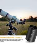 2 Inch M48 Extension Tube Kit For Cameras And Eyepieces With M48x0.75 Threads, shown with telescope outdoors