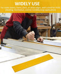 Woodworker using heavy duty 18 inch metal bender hand tool for sheet metal folding and duct bending made from 16 gauge steel