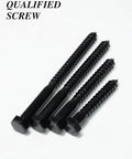 Heavy Duty Five Sixteenth Inch By Three Inch Hex Head Lag Bolts With Flat Washers In 304 Stainless Steel 18 8 Black For Wood