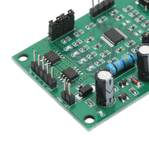 Micro Stepper Motor Driver Board For Robotics And Automation, Compact Protected Control Module, DC 5V To 12V 800mA Current, High Precision Control For Electronics Projects, 1 Pack, green PCB close-up