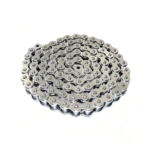Premium 08B Stainless Roller Chain With Single Strand Design, Ideal For Industrial Conveyor Systems And Heavy Machinery Drive Applications Featuring Precision 12.7Mm Pitch, coiled flat.