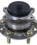 Front view of Beefed Up Rear Wheel Bearing And Hub Assembly Set, 2 Piece, Driver And Passenger Sides for Hyundai and Kia