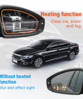 Heated Right Side Mirror Glass Replacement For 2011 To 2018 Volkswagen Passat Jetta Beetle With Rear Holder 6.5 Inch Diagonal