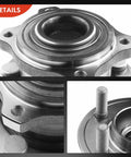 Close-up of Front And Rear Wheel Bearing And Hub Assembly Set For Dodge Charger Challenger 2015 2020 And Chrysler 300 2015 2020 RWD