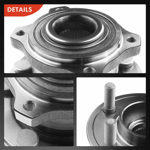 Close-up of Front And Rear Wheel Bearing And Hub Assembly Set For Dodge Charger Challenger 2015 2020 And Chrysler 300 2015 2020 RWD