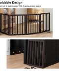 Freestanding Foldable 4 Panel Dog Gate Extra Wide For Indoor Doorways And Stairs 24 Inch Height With Support Feet Included