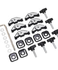 Hard Top Quick Release Hardware Kit With Thumb Screws Nut Clips And Tie Down D Rings For Jeep Wrangler YJ TJ JK JKU 1995 2018