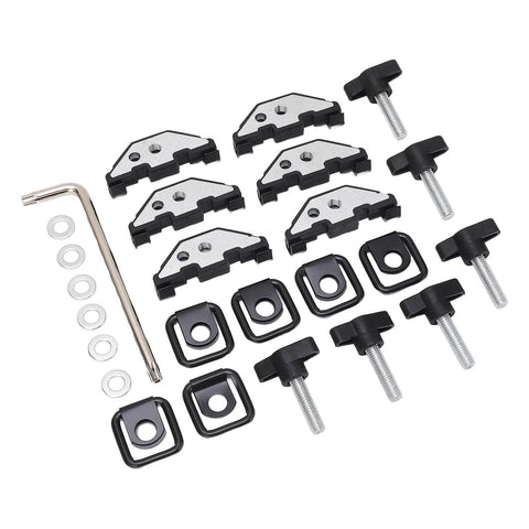 Hard Top Quick Release Hardware Kit With Thumb Screws Nut Clips And Tie Down D Rings For Jeep Wrangler YJ TJ JK JKU 1995 2018