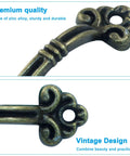 Close-up of Vintage Mini Drawer Pulls 20 Piece Set with antique style design, featuring durable zinc alloy material and intricate detailing.