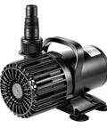 VIVOSUN submersible water pump, black plastic housing with ribbed impeller cover and top hose outlet.