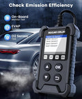 CDL20 Universal OBD2 Scanner Check Engine Car Code Reader displayed with car and diagnostic options.