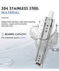 Heavy Duty Full Extension Drawer Slides Pair Stainless Steel Quick Release Latches, 26 Inch with anti-rust feature.