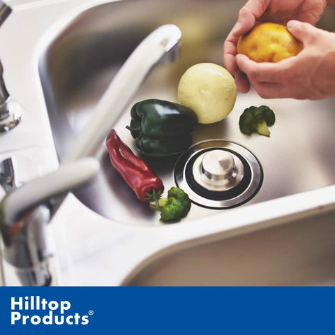 Stainless Steel Kitchen Sink Stopper For Garbage Disposal Fits Standard Three And A Half Inch Drain No Tools Needed