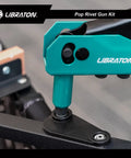 Heavy Duty Rivet Gun Kit With Ergonomic Grip And Safety Lock, Pro Grade Pop Rivet Tool for Quick Riveting in use on metal surface