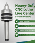 MT3 Live Center With Ball Bearing Triple Bearing Design For Wood And Metal Lathes Internal Rotation Type