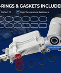 Upgraded Aluminum Engine Oil Cooler And Oil Filter Housing For 3 6L V6 Cars with O-rings and gaskets included