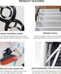Dead Simple Electric Attic Ladder With Hassle Free Remote Control Pull Down Folding Loft Staircase featuring titanium-magnesium alloy components.