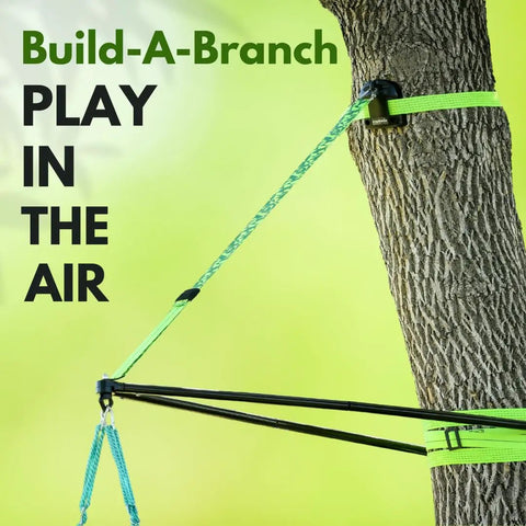 Build A Branch Tree Swing Kit Turns Any Healthy 12 to 24 Inch Diameter Tree Into A Secure Outdoor Swing With 360 Degree Swivel, powder coated steel frame and mount on tree