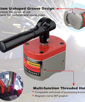 Heavy Duty Welding Magnet Square Clamp Holder With On Off Switch 700 Lbs Holding Force Magnetic Fixturing Tool details