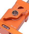 Top view of Adjustable Heavy Duty Aluminum Alloy Cabinet Door Mounting Jig With Built In Level Bubble And Non Slip Grip For Spot On Precise Installs And Worry Free Workshop Positioners.