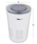 Premium Hepa Air Purifier With H13 True Filters And Uv Light Plus Activated Carbon Multi Speed Controls Sleep Setting And Built In Timer Crafted For Small Rooms Large Living Spaces Allergy Relief And Odor Block Smooth Operator Hit Different Prime Indoor, white cylindrical design with digital control panel.