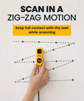 Magnetic Stud Finder With Built In Level And Marker Battery Free Powerful Detection For Fast Accurate Wall Stud Location Easy Mark Button For Quick Drilling And Layout No Batteries Needed Perfect For DIY Projects, yellow wall scanner