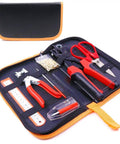 Heavy Duty Adjustable Hole Punch Pliers Kit with Revolving Leather Belt Hole Punch and Eyelet Setter in leather bag
