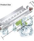 Plug And Play Complete Refrigerator Defrost Heater Kit Includes WR51X10055 shown on ice with dimensions labeled