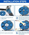 Installation steps for angle grinder with Angle Grinder Wood Carving Disc With Six Teeth For Stump Removal And Precision Grinding.