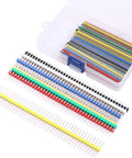 70 Piece 2.54mm Breakaway Single Row Straight Male Pin Header Kit For Arduino Prototype Shield Includes 40-Pin Options, open case view
