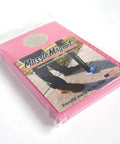 Pink packaging of Magnetic Foam Gun Muzzle Rest for Trap Skeet Five Stand and Sporting Clays, made in USA.