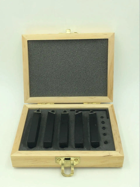 Pro Grade Quick Change Tool Post Holder Set With 9 Pcs 3/8 Boring Bar And 5 Pcs 1/4 Inch Indexable Carbide Inserts Turning Tool Bits For Mini Lathe Fits 7x10 7x12 And 7x14 Size Lathes