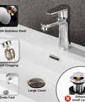 Heavy Duty Stainless Steel Vessel Sink Drain Kit With Clear Bottle Trap And Flexible Water Seal Pipe For Zero Stress Diy Plumbing And Smooth Leak Proof Draining Daily, featuring a large stainless steel drain cover.