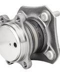 2 Rear Wheel Bearing Hubs For 2007-2012 Nissan Sentra 2.0L, Rear Left And Right Hubs, 4 Bolt Flange, Encoder Cap ABS, close-up view