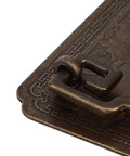 Close-up of antique bat style brass drawer pull handle with ornate design, Antique Bat Style Brass Drawer Pull Handle With Two Screws For Cabinets Wardrobes And Dressers Old School Retro Bat Hardware Easy Install Durable Brass Construction For Classic Furniture Makeover