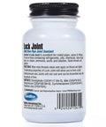 Blue Pro Grade Pipe Joint Sealant bottle with label details, Lock Joint brand, for NPT Threads, high temp and pressure use, 1/4 Pint
