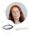 Glasses Repair Thread For Half Rim Eyewear, Scratch Resistant Fixing String For Quick Repairs, Compact Tool shown in a coil close-up